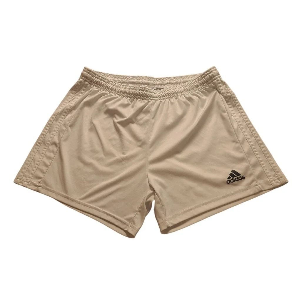 Adidas Primegreen Aeroready Soccer Shorts White Men's Medium 3-Stripe Athletic